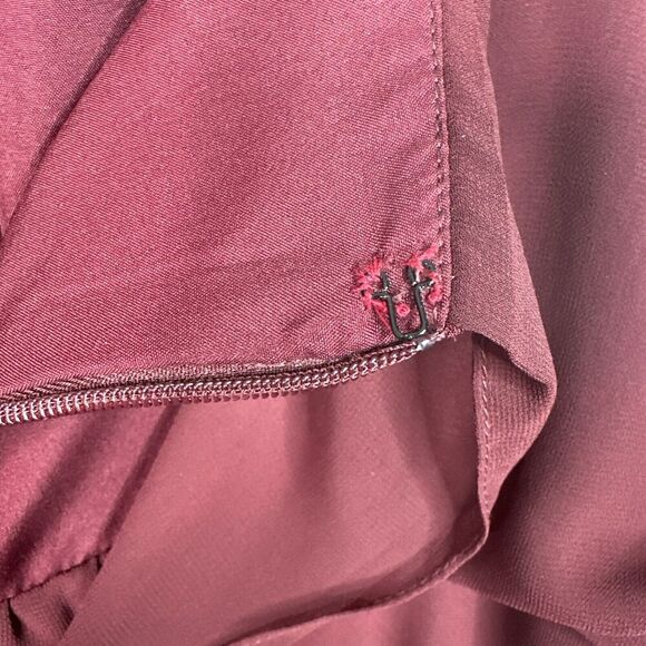 SORELLA VITA Bridesmaid Dress Burgundy Sz 20 Prom Chiffon Lined Full Length - Picture 14 of 16